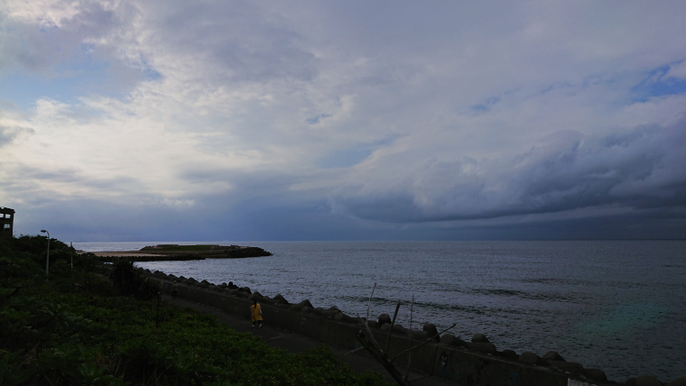 台風前